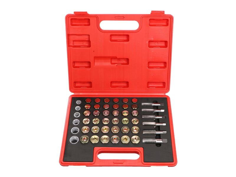 Súprava na opravu závitov olejových vaní SIXTOL MECHANIC OIL PAN SET 114ks Súprava na opravu závitov olejových vaní SIXTOL MECHANIC OIL PAN SET 114ks