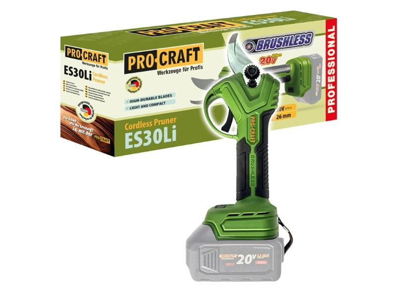 Nožnice záhradné AKU PROCRAFT ES30Libb bez akumulátora