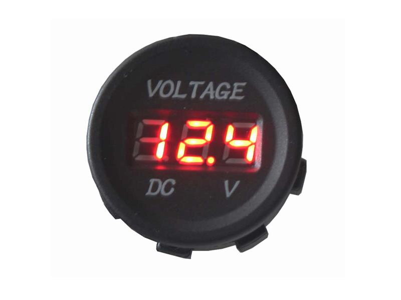 Panelové měřidlo DV34530 voltmetr 6-30V červený Panelové měřidlo DV34530 voltmetr 6-30V červený
