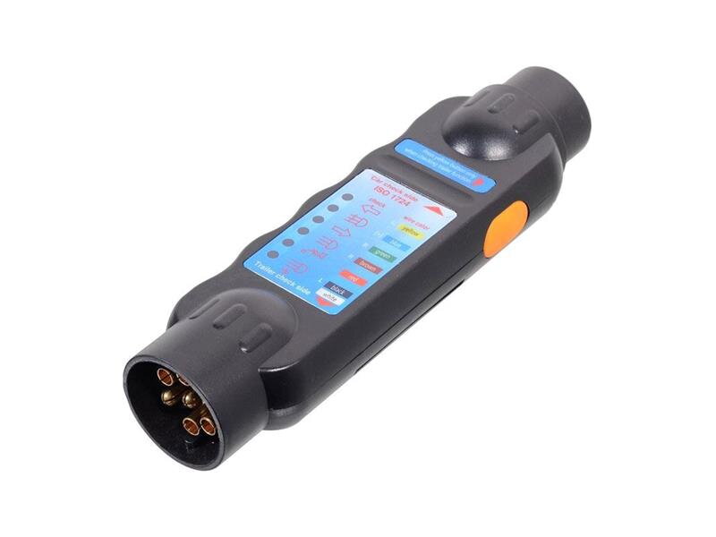 Tester 7-pólových autozásuvek a zástrčiek prívesov 12V HADEX R099A Tester 7-pólových autozásuvek a zástrčiek prívesov 12V HADEX R099A