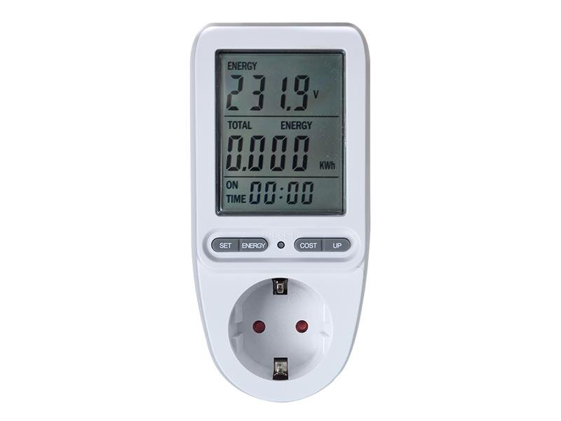 Digitálny merač spotreby elektrické energie GETI PM05 so SCHUKO zásuvkou Digitálny merač spotreby elektrické energie GETI PM05 so SCHUKO zásuvkou