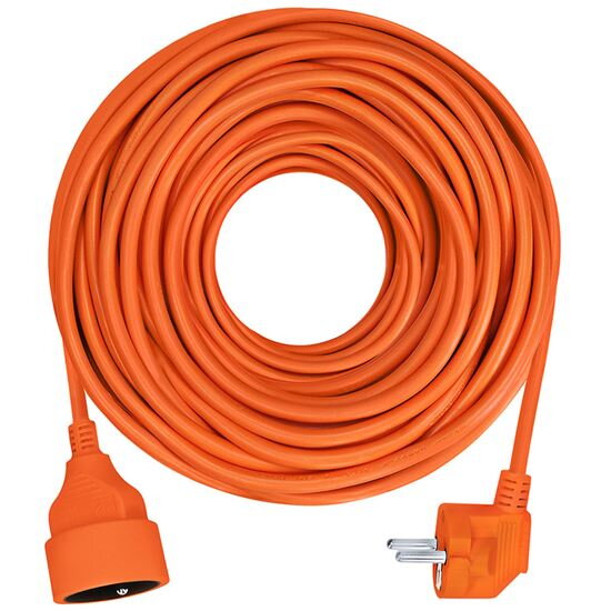 Prodlužovací kabel - spojka, 1 zásuvka, oranžová, 10m