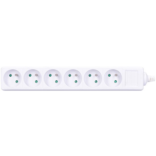 Zásuvka SOLIGHT PZ17 6 zásuviek Zásuvka SOLIGHT PZ17 6 zásuviek