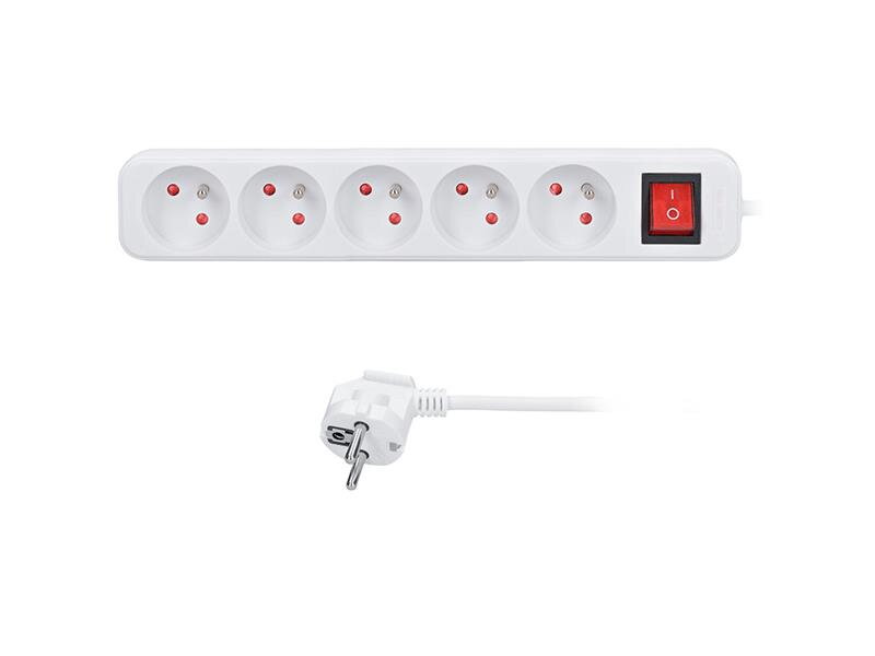 Predlžovací kábel 5 zásuviek 5m SOLIGHT PP53X Predlžovací kábel 5 zásuviek 5m SOLIGHT PP53X