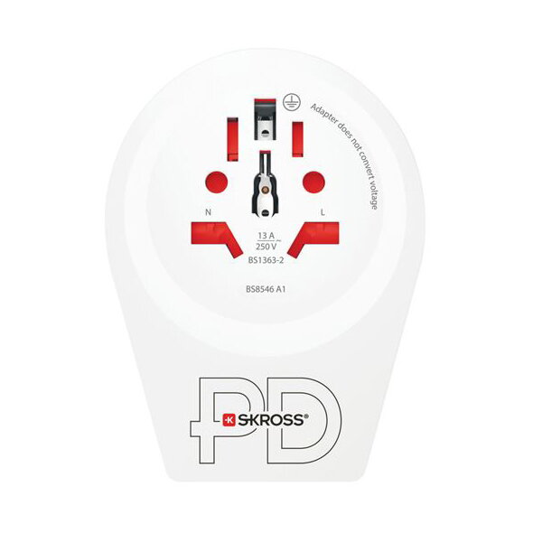 Adaptér cestovný SKROSS C20PD USB Europe pre cudzincov v SR Adaptér cestovný SKROSS C20PD USB Europe pre cudzincov v SR