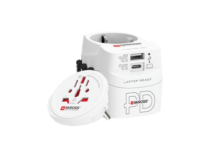 Adaptér cestovný SOLIGHT PA46PD45 univerzálny zo SR pre 200 krajín Adaptér cestovný SOLIGHT PA46PD45 univerzálny zo SR pre 200 krajín