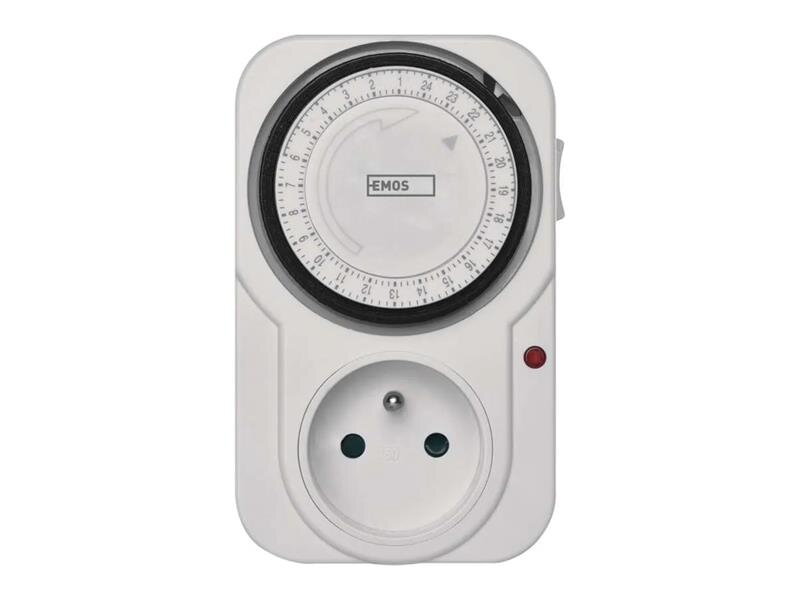 Spínacia zásuvka EMOS P5502 mechanická denná Spínacia zásuvka EMOS P5502 mechanická denná