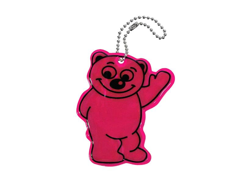 Reflexní přívěšek BEAR - fialový Reflexní přívěšek BEAR - fialový