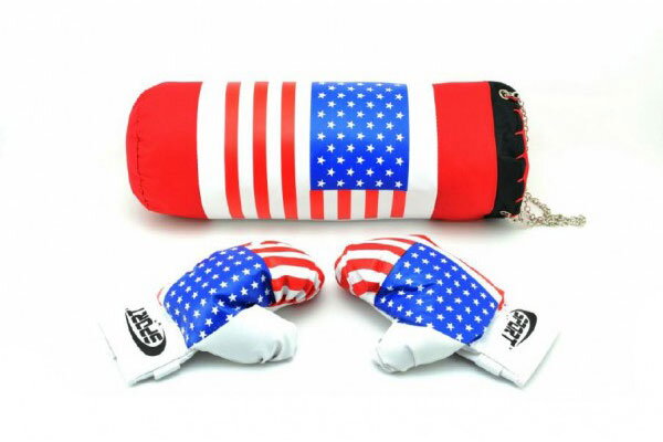 Vrece boxovacie TEDDIES USA detský + rukavice Vrece boxovacie TEDDIES USA detský + rukavice