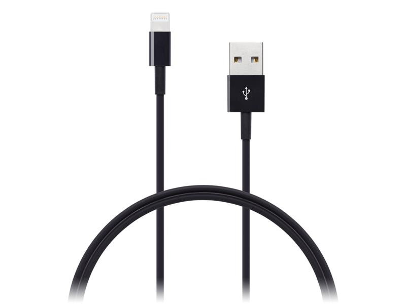 Kabel CONNECT IT Wirez Apple Lightning - USB, černý, 1m Kabel CONNECT IT Wirez Apple Lightning - USB, černý, 1m