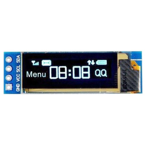 Displej OLED 0,91", 128x32 znaky, IIC/I2C, 4piny, biely