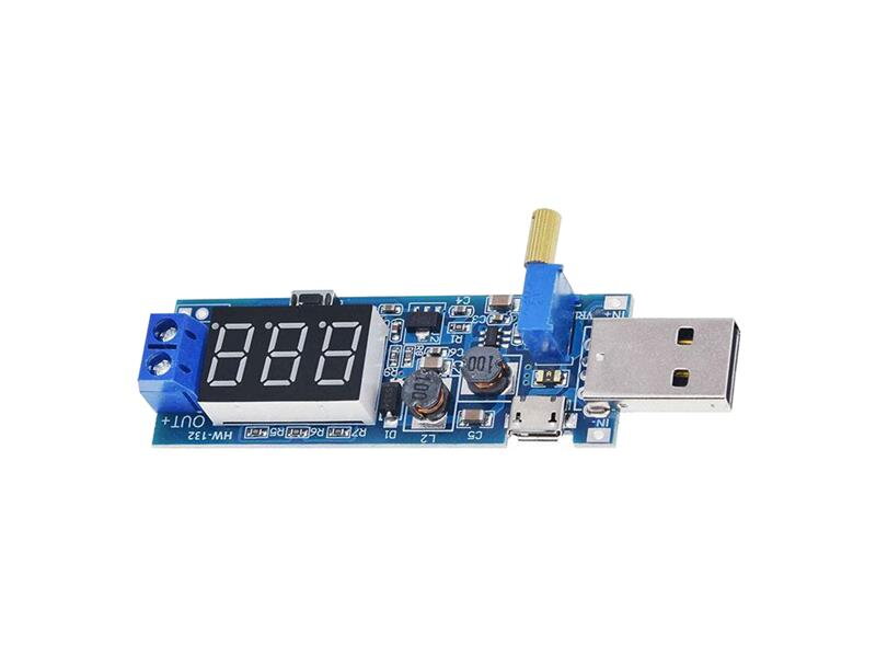 Napájací modul, step-up menič 3,5-12V na 1,2-24V vrátane USB Napájací modul, step-up menič 3,5-12V na 1,2-24V vrátane USB