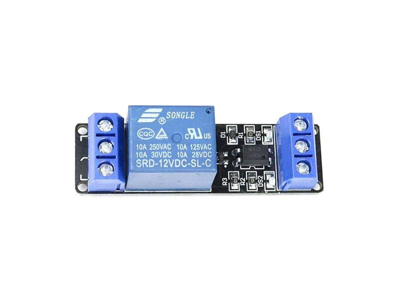 Modul relé 1x, napájanie 12V, s optočlenom Modul relé 1x, napájanie 12V, s optočlenom