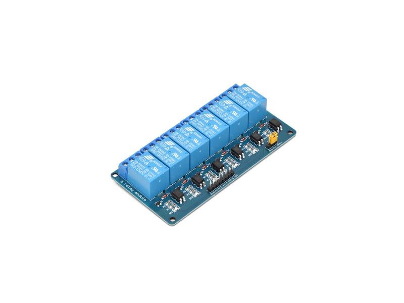 Modul relé 6-kanál 12V s optočlenom Modul relé 6-kanál 12V s optočlenom