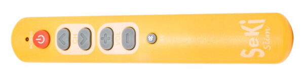 Ovladač dálkový  SEKI   SLIM žlutý pro seniory - univerzální - velká tlačítka