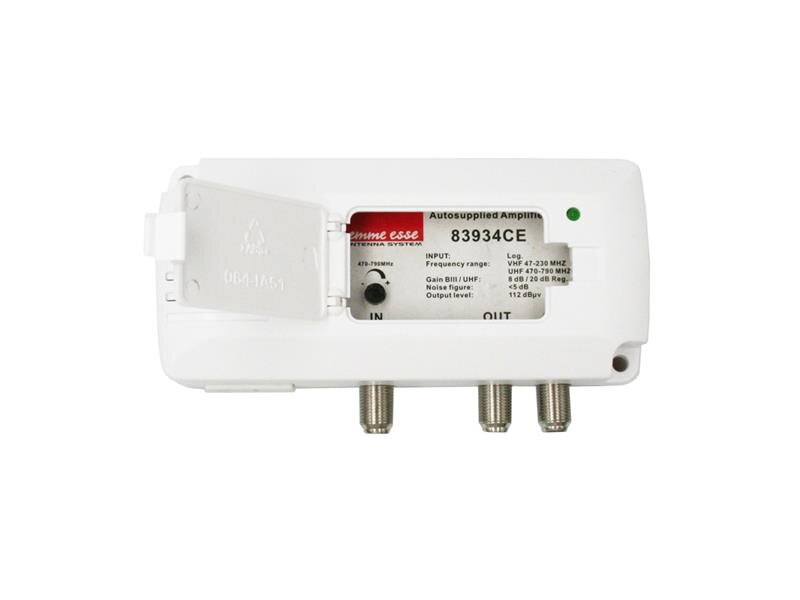 Malý domovej anténny zosilňovač Emme Esse 83934CE, VHF, UHF LTE Free Malý domovej anténny zosilňovač Emme Esse 83934CE, VHF, UHF LTE Free