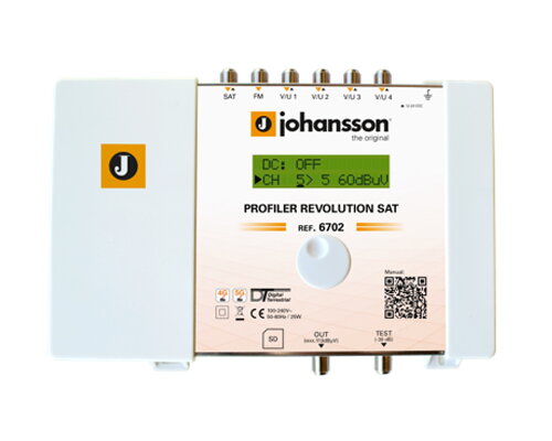 Anténny zosilňovač  Johansson 6702, programovateľný, Profiler Revolution SAT