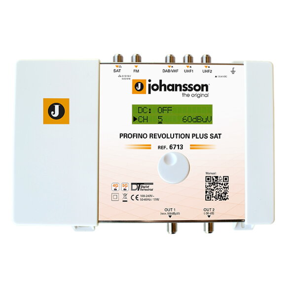 Anténny zosilňovač programovateľný Johansson 6713 Profine Revolution Plus SAT Anténny zosilňovač programovateľný Johansson 6713 Profine Revolution Plus SAT