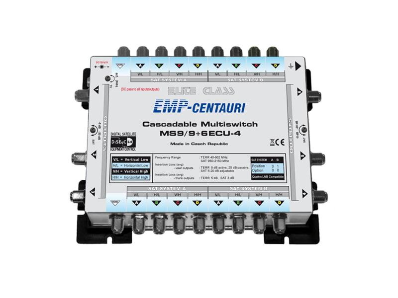 Satelitný multiprepínač EMP Centauri MS9/9+6ECU-4 Satelitný multiprepínač EMP Centauri MS9/9+6ECU-4