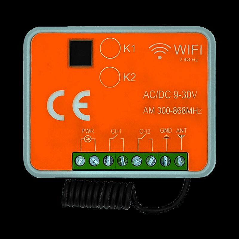 MKF-GATE-REC18i WiFi multifrekvenčný RF prijímač 300 - 868,35 MHz MKF-GATE-REC18i WiFi multifrekvenčný RF prijímač 300 - 868,35 MHz